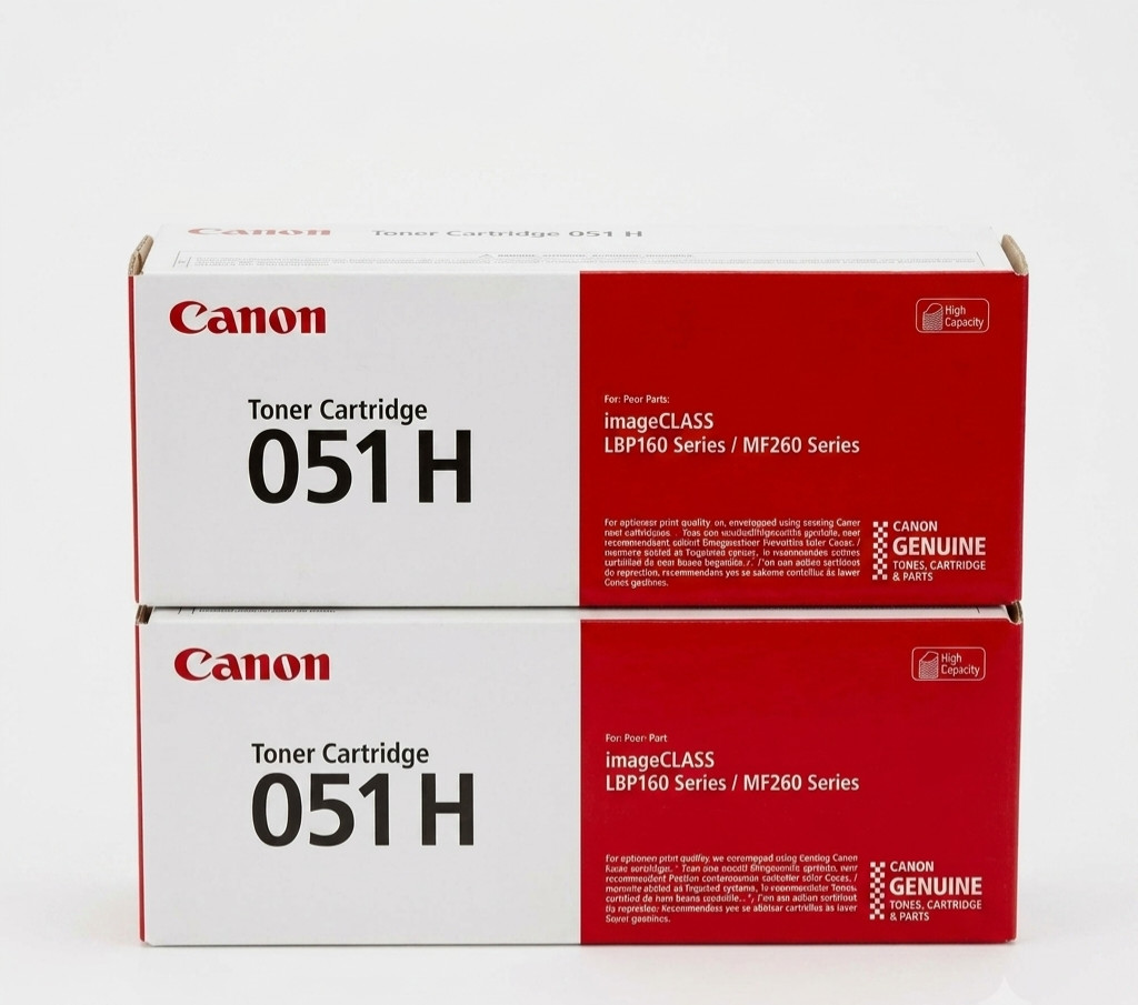 Canon 051H High Yield Black Toner Cartridge 2 Pack ImageCLASS LBP162 dw