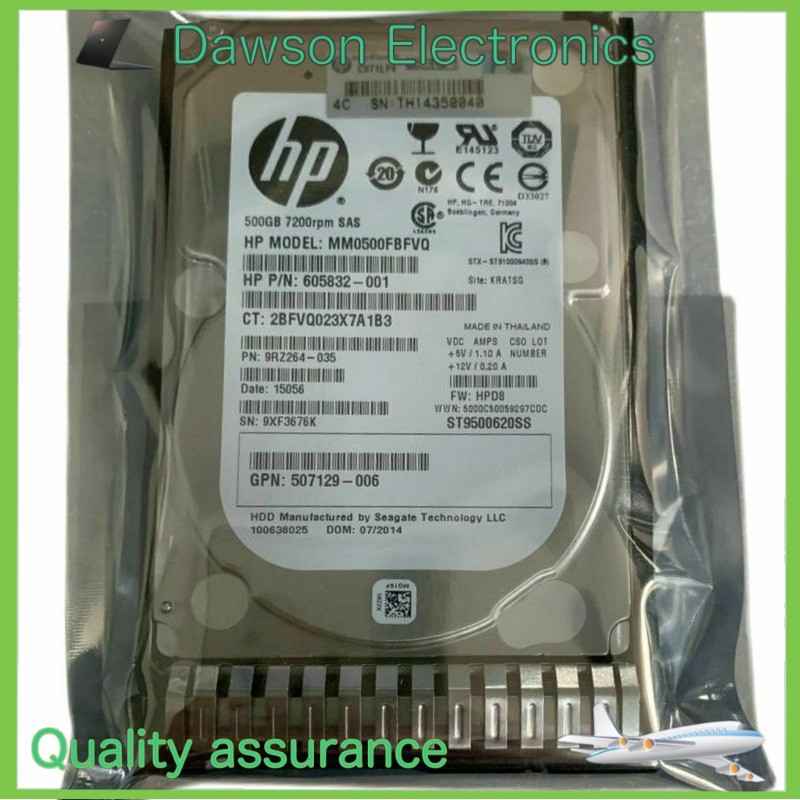 NewHP 652745-B21 653953-001 500GB 7.2K 2.5" 6G DP G8 SAS MDL HARD DRIVE