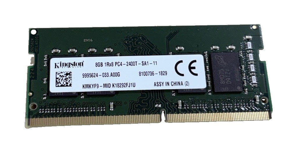 Kingston 8GB 1Rx8 PC4-2400T-SA1-11 KMKYF9-MID 9995624-034.A00G DDR4 LAPTOP RAM