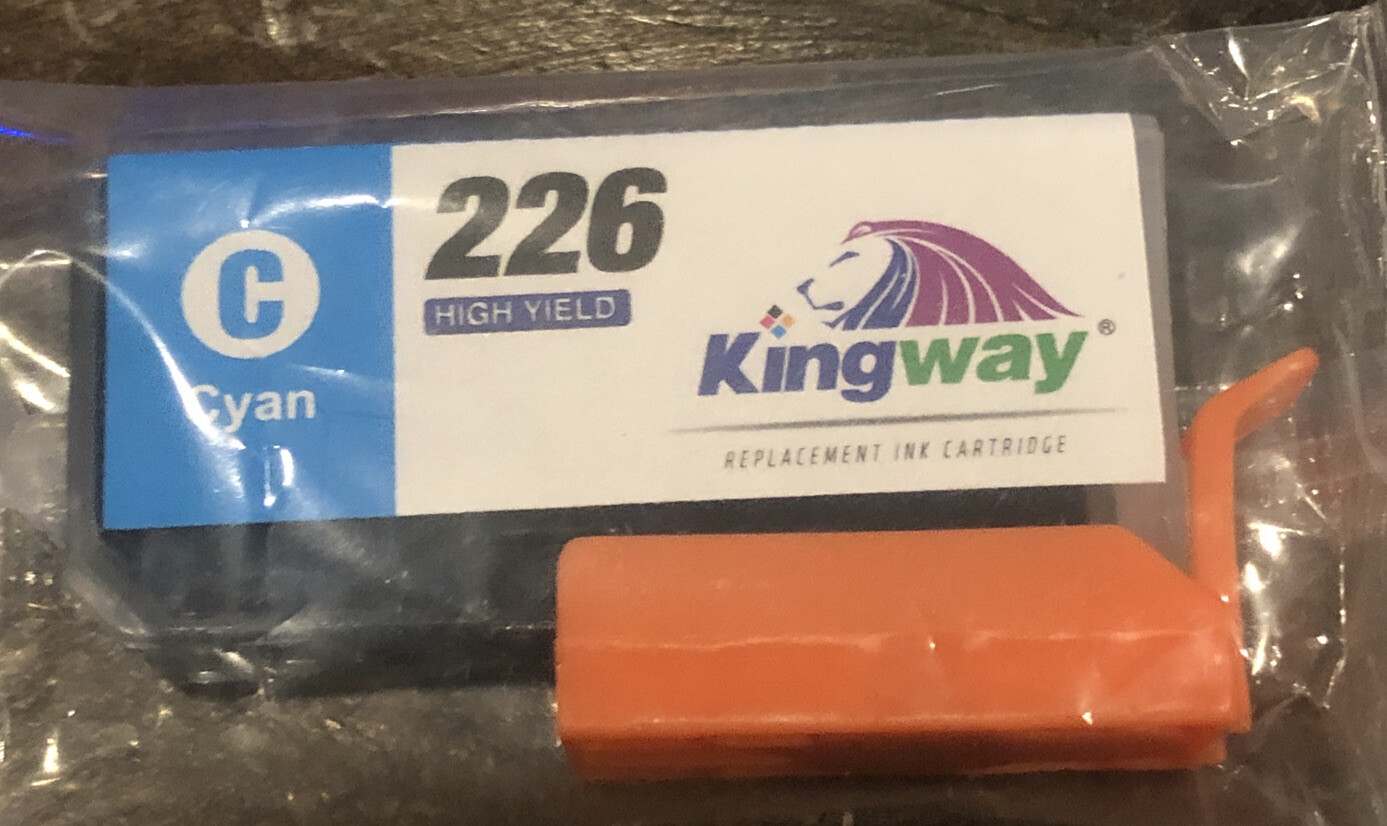 Lot Of 9 Kingway & Canon Compatible Ink Cartridge Replacement for CLI226.