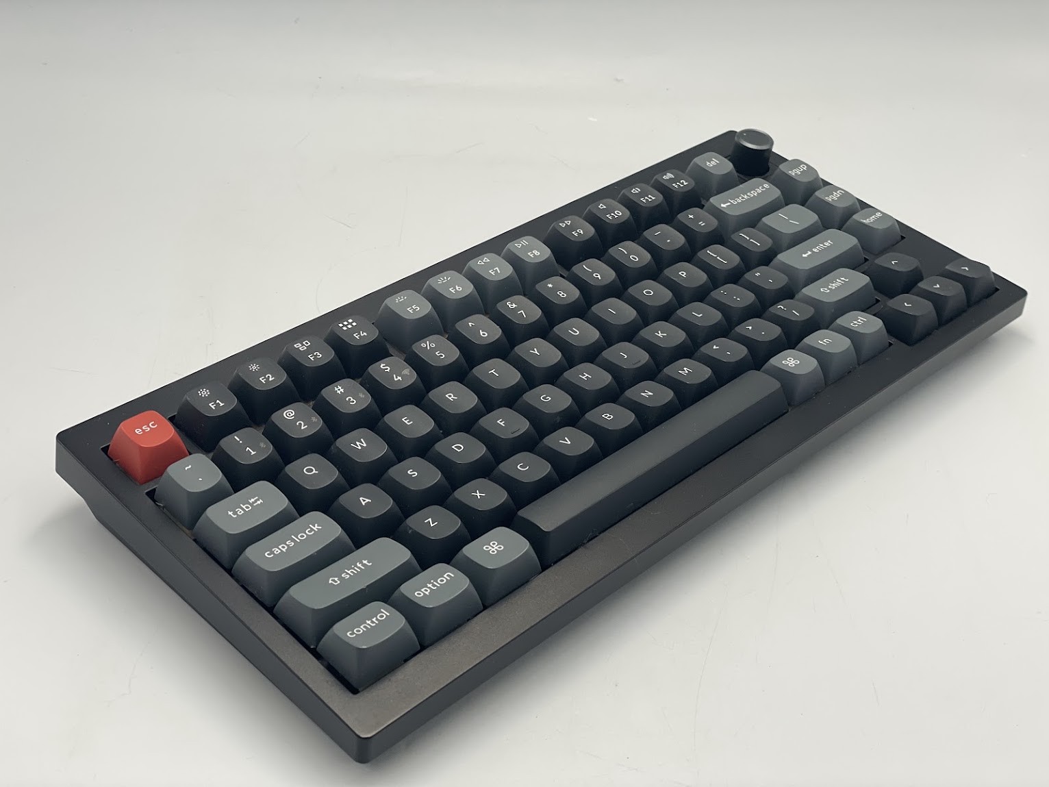 Keychron V1 Ultra 8K Wireless Mechanical Keyboard, Banana Silk POM Switch- Black