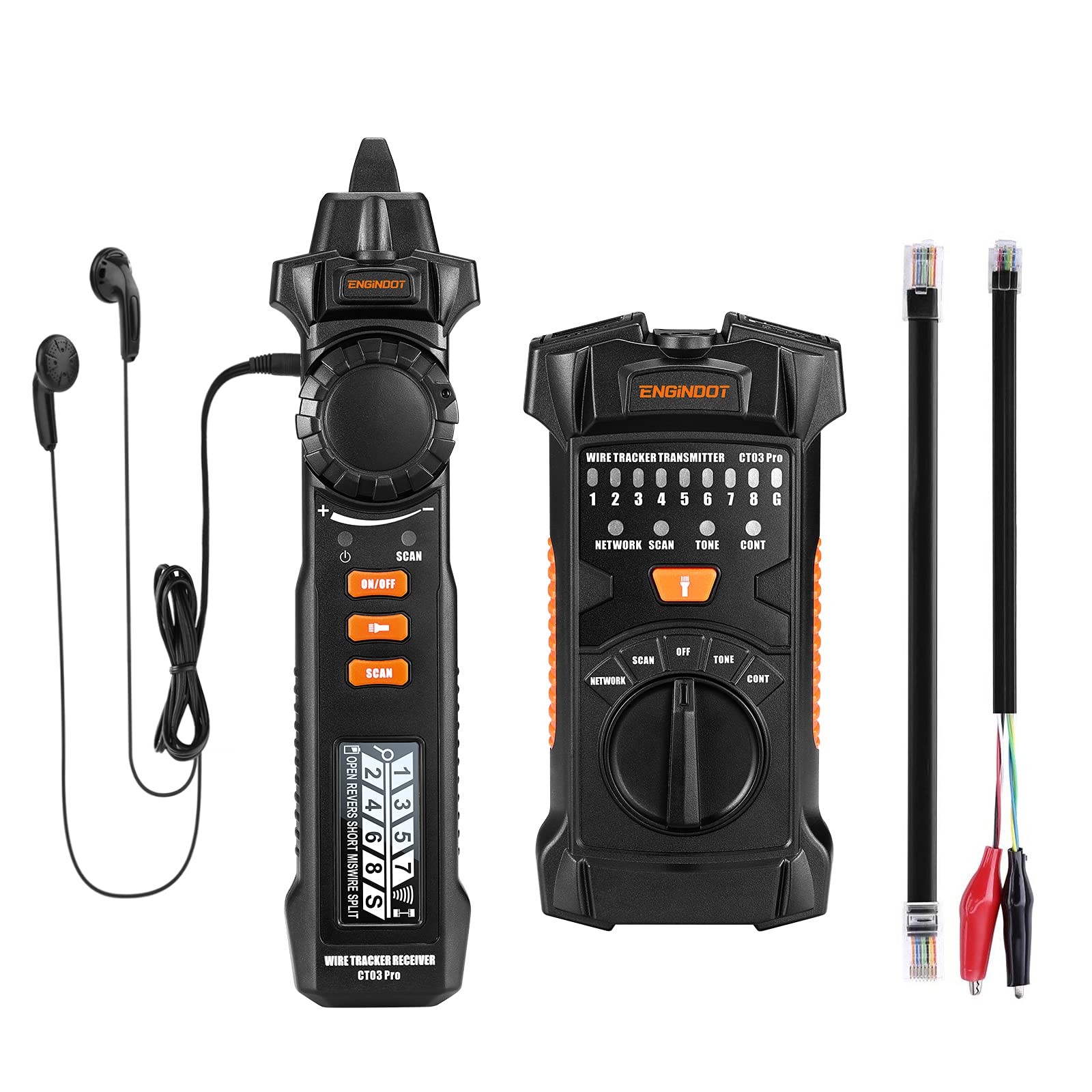 ENGiNDOT Cable Tester CT03 Pro Wire Tracker for LAN & Telephone Line Maintenance