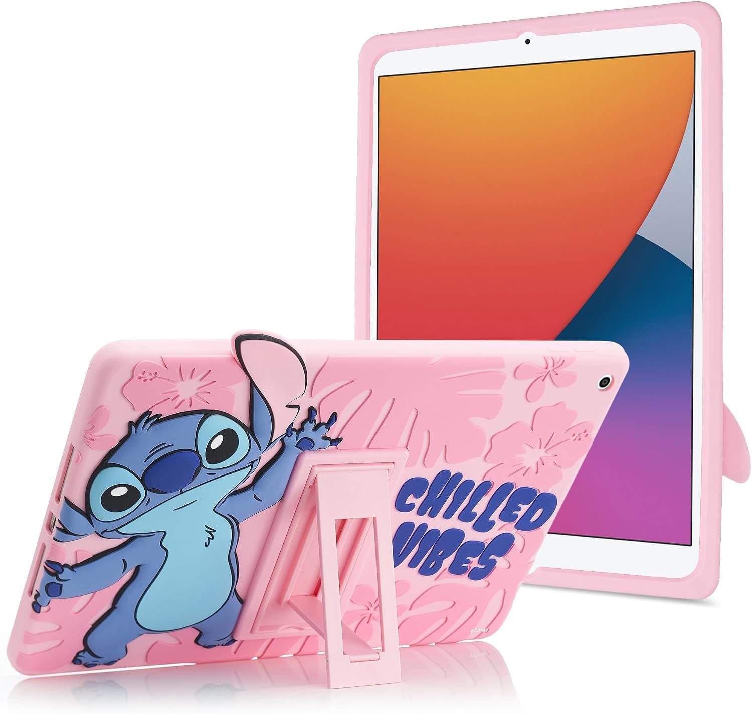 Lilo and Stitch iPad 9th Generation Case - Shockproof Silicone Tablet Cover with