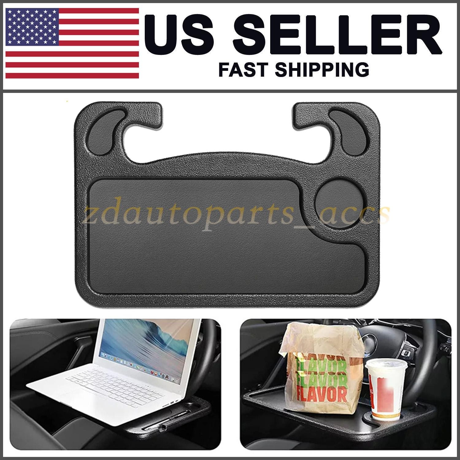 1PCS Car Steering Wheel Tray Desk Two Sided for Laptop Food Work Table Holder