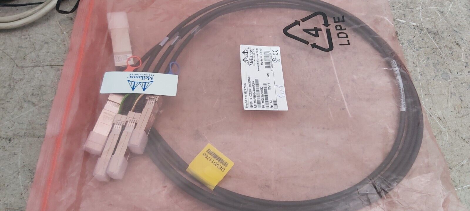Sealed Mellanox MCP7F00-A001R30N Cable UPS Shipping