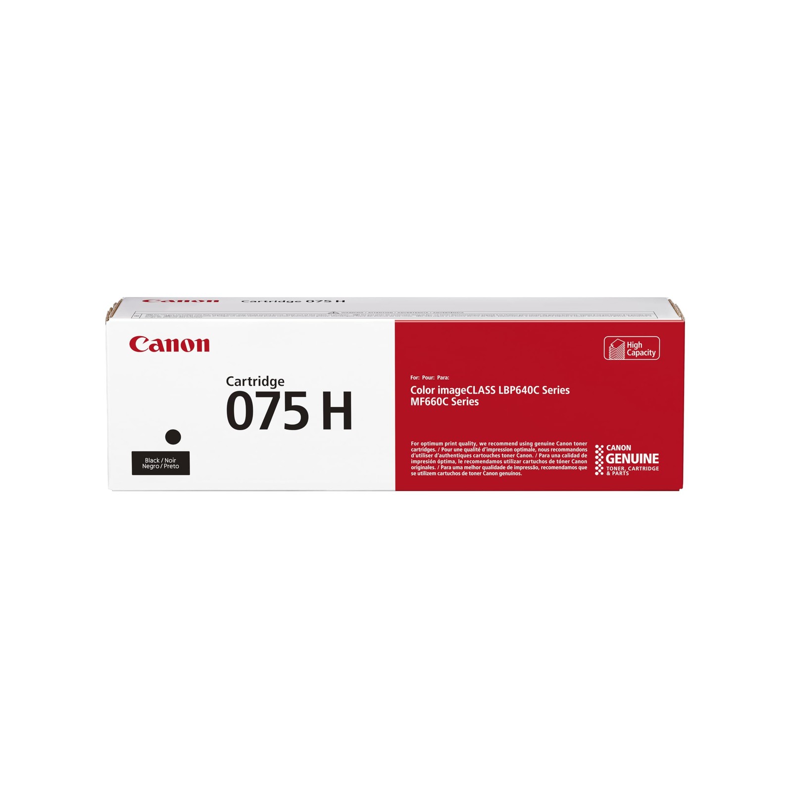 Canon 075 Original High Yield Laser Toner Cartridge - Black Pack (6369c001)