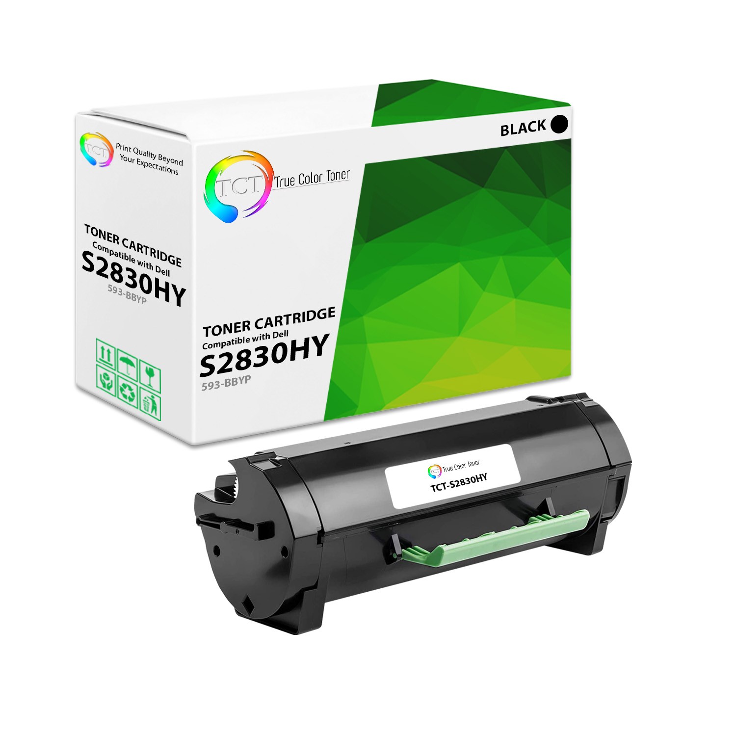 TCT Premium 593-BBYP Black Hi-Yield for Dell S2830DN Compatible Toner