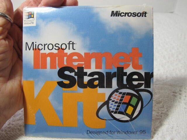 Microsoft Internet Starter Windows 95 CD Software 1996 New Sealed