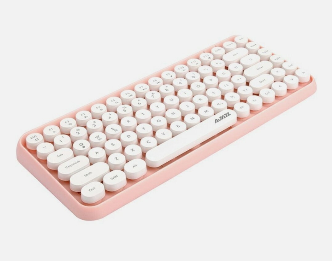 Ajazz  Nacodex 308i Bluetooth Wireless Keyboard 84 Keys Round Keycaps.