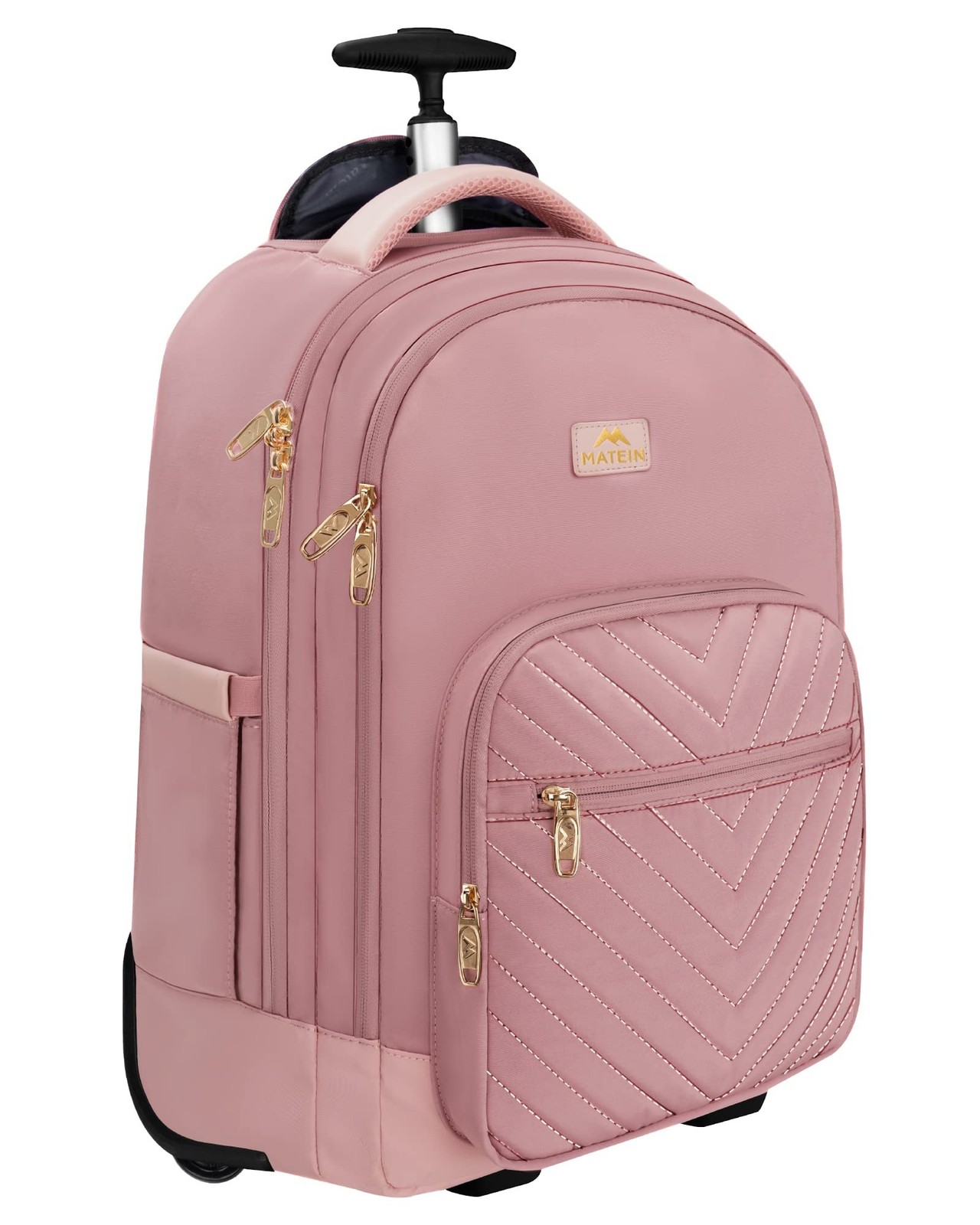 MATEIN Rolling Backpack for Women, 17 Inch Travel Laptop Backpacks with Wheel...