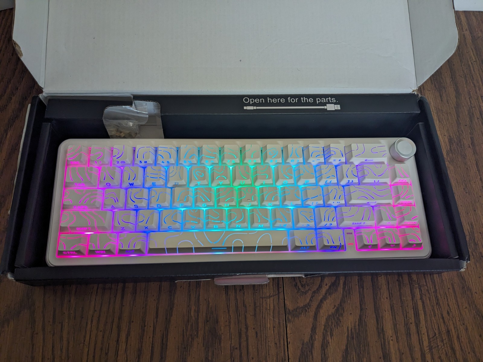 RedThunder K65 Wireless Mechanical Keyboard, CNC Knob, Tri-Mode