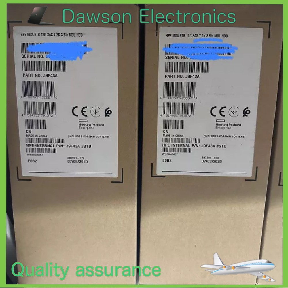 NEW HPE MSA 787643-001 J9F43A 3.5" 6TB SAS 12G 7.2K LFF HDD Hard Drive