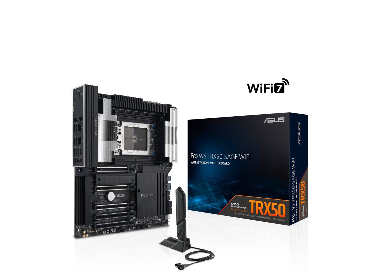 Asus PRO WS TRX50-SAGE WIFI Desktop Motherboard - AMD TRX50 Chipset - Socket