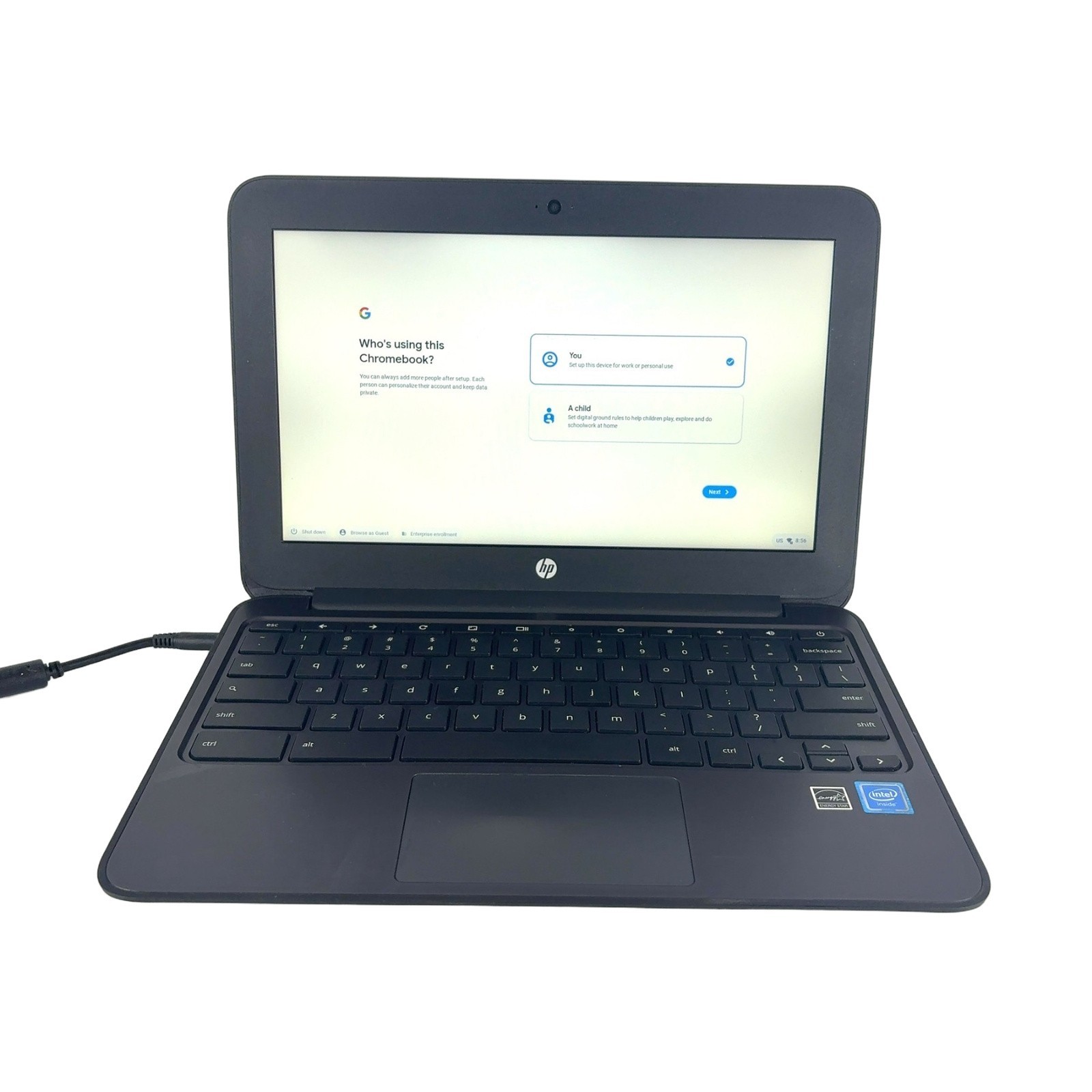 HP 11 G4 11.6" HD 2.16GHz Celeron 4GB RAM 16GB eMMC Intel HD ChromeOS