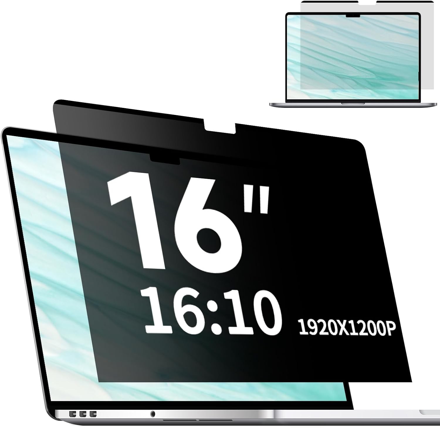 Removable Matte Anti-Glare Magnetic Privacy Screen for 16" Laptop 16:10 Ratio
