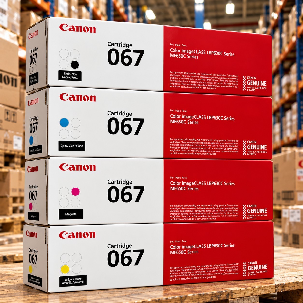 Canon 067 Toner Cartridge Set CMYK 4 Colors LBP630C MF650C NEW Sealed Box