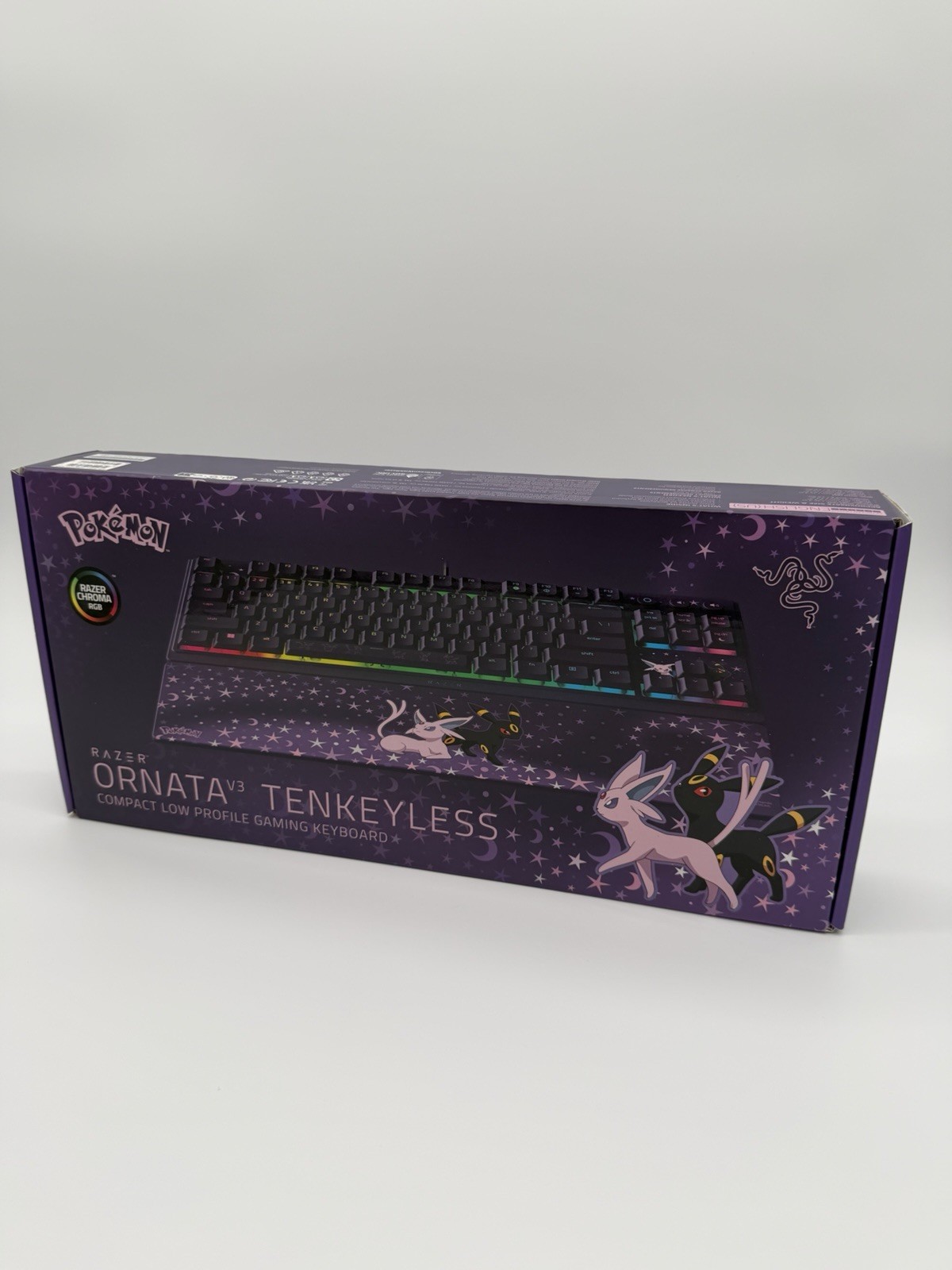 Razer Ornata V3 Tenkeyless RGB Keyboard - Espeon & Umbreon Edition- NEW