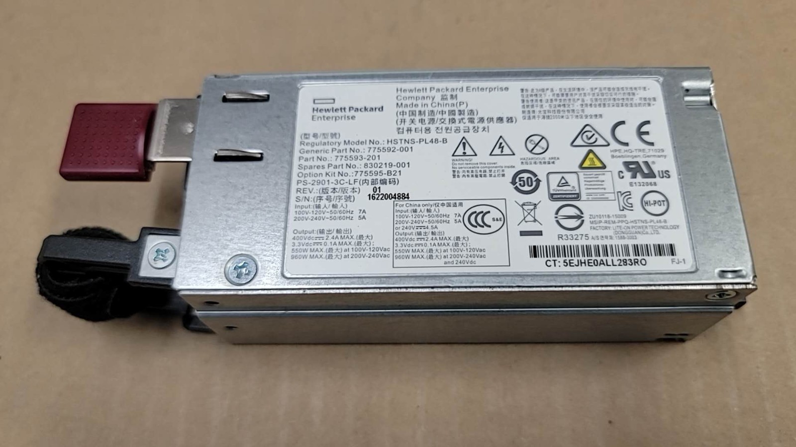 HP 960W Power Supply PSU HSTNS-PL48-B 830219-001 for DL120/DL160 G9