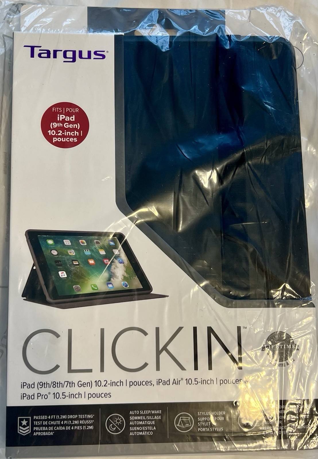 Targus Click-In Case for iPad 10.2” (7th/8th/9th Gen) & iPad Air/Pro 10.5”–Black