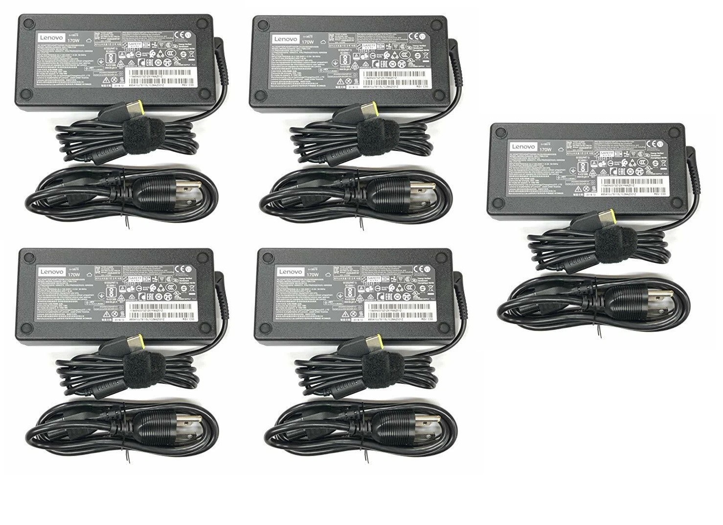 5pcs Genuine Original Lenovo 170W AC Power Adapter Charger for ThinkPad P53 20QQ