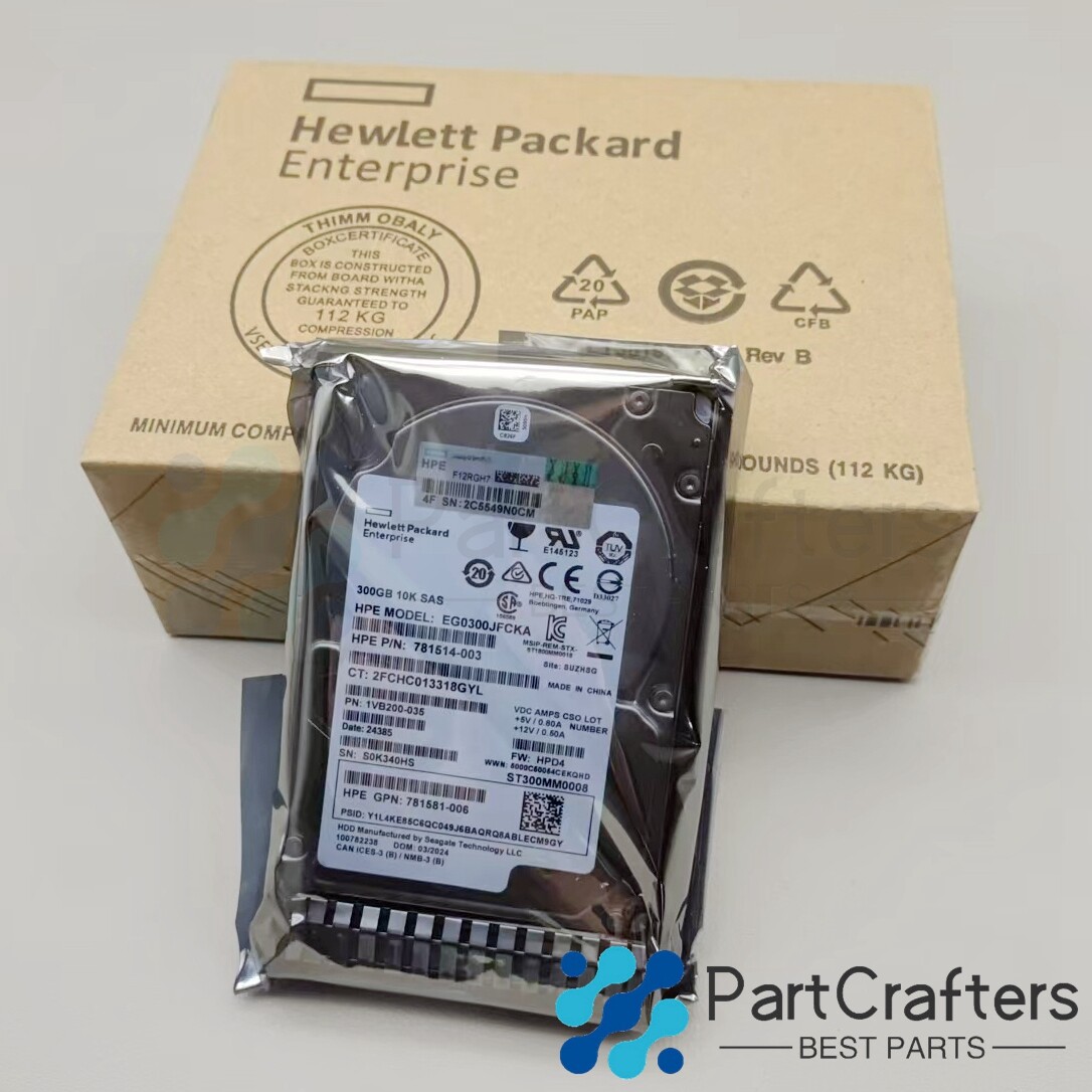 New HPE 300GB 12G SAS 10K SFF 2.5" SC HDD 785067-B21 785410-001 768788-001