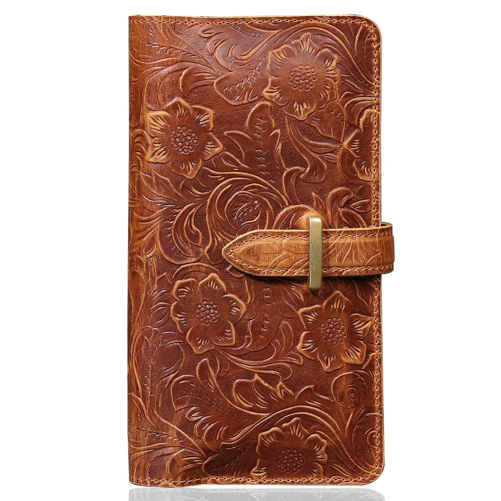Dual phone Holster, Genuine Leather Shock-proof Wallet,Flip Folio Cover with ...