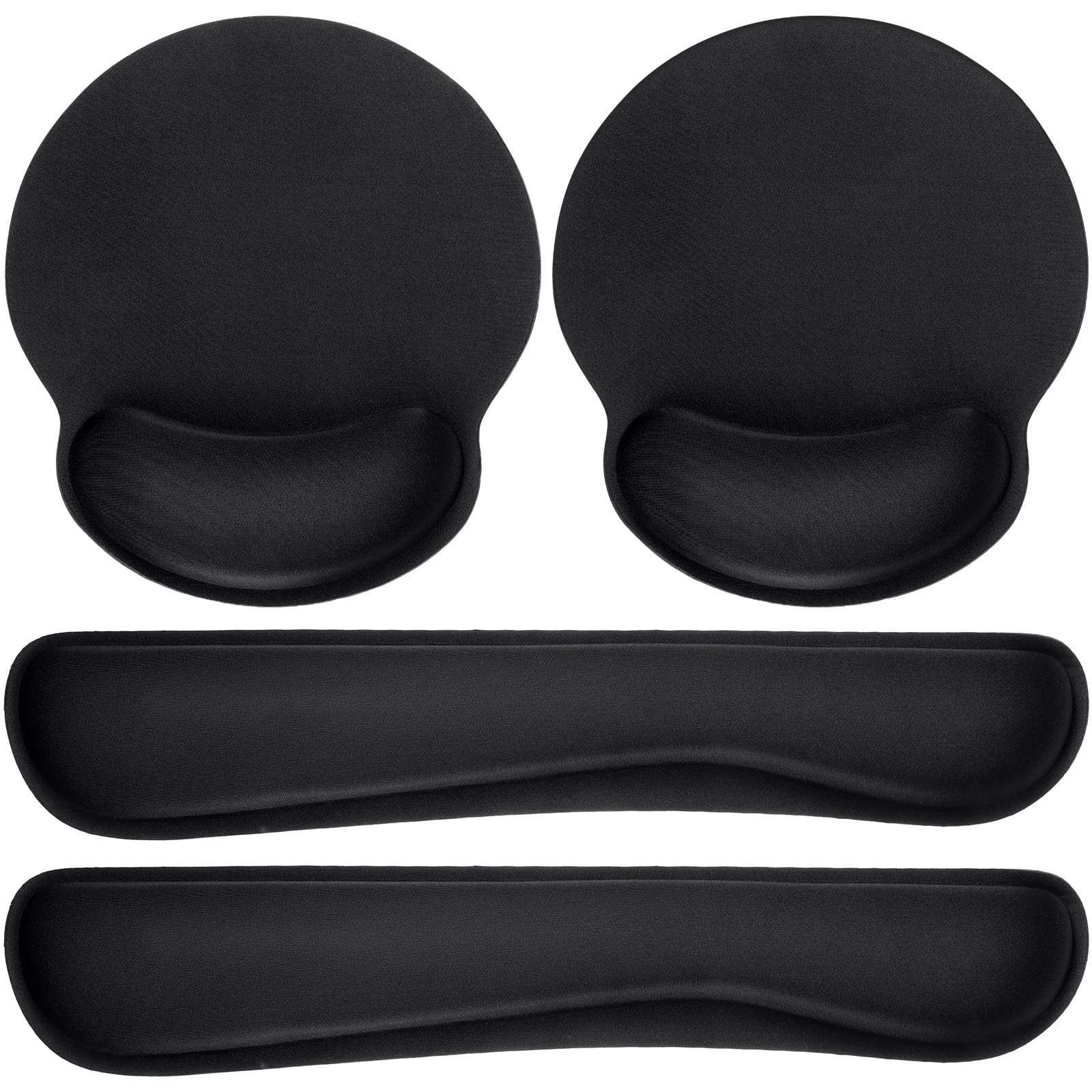 8 PCS Memory Foam Gel Ergonomic Keyboard & Mouse Wrist Rest Pads Set