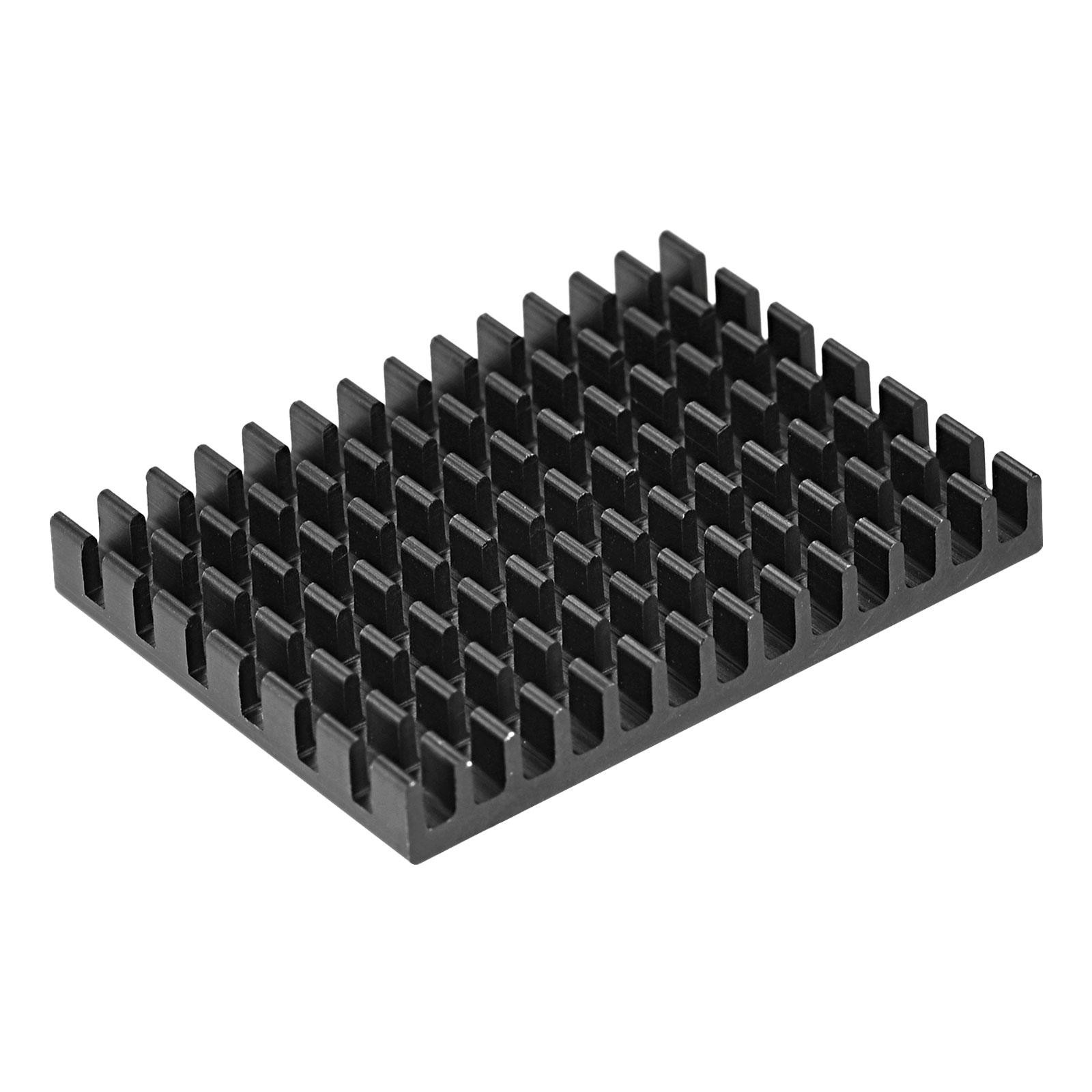 Electronic Radiators Aluminium Heatsink 30x40x5mm for CPU Black Pack of 10