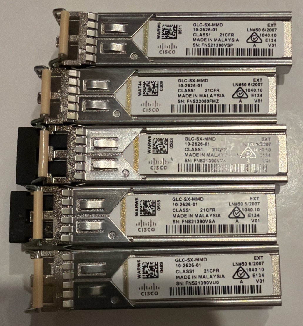 Lot Of 5x Cisco Glc-sx-mmd