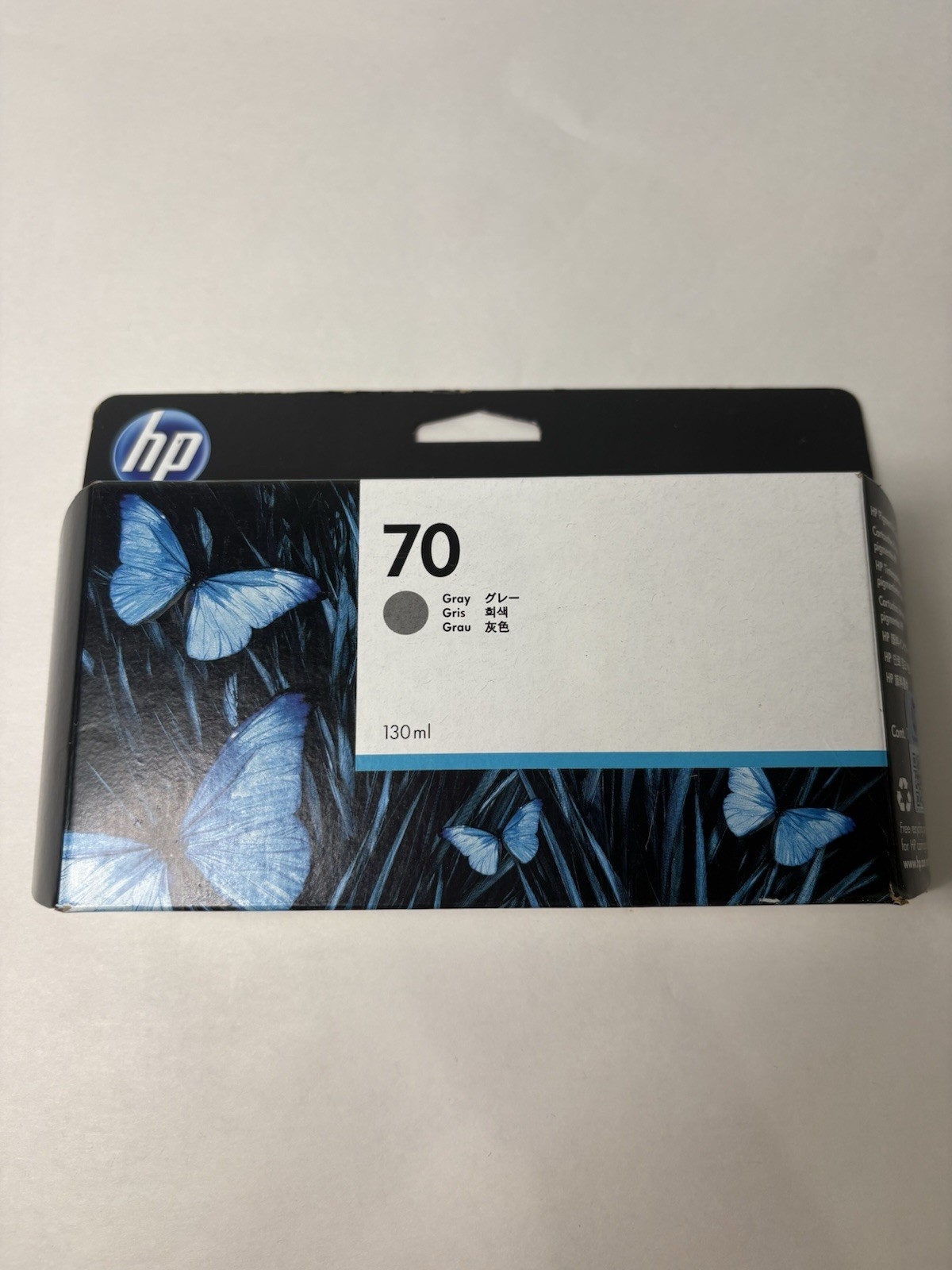 HP 70 Gray Ink 130 ml DesignJet Z3100, Z3200 Factory Sealed