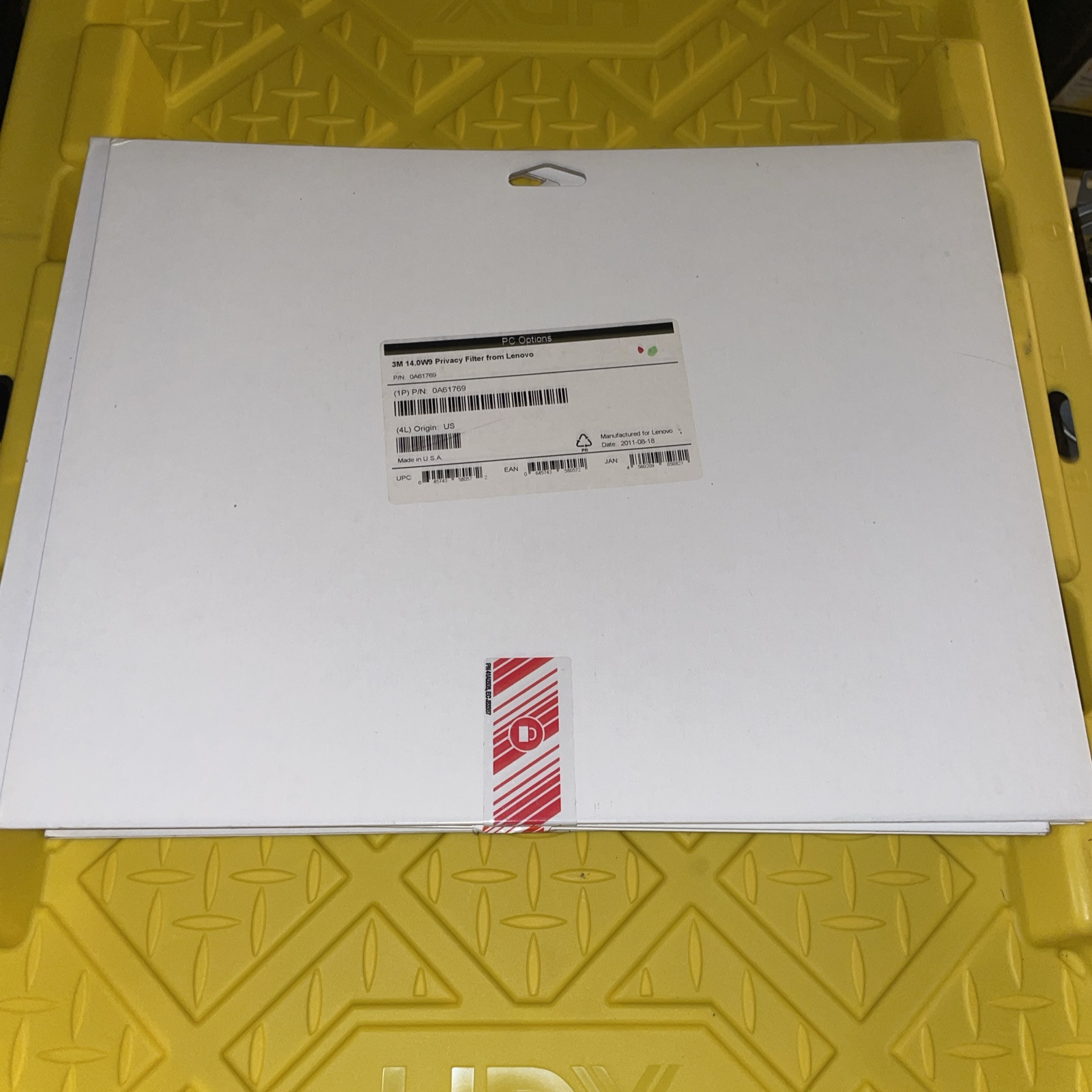 Lenovo 0A61769 3M 14.0W 14" Wide Screen Privacy Filter. *SEE DESCRIPTION*