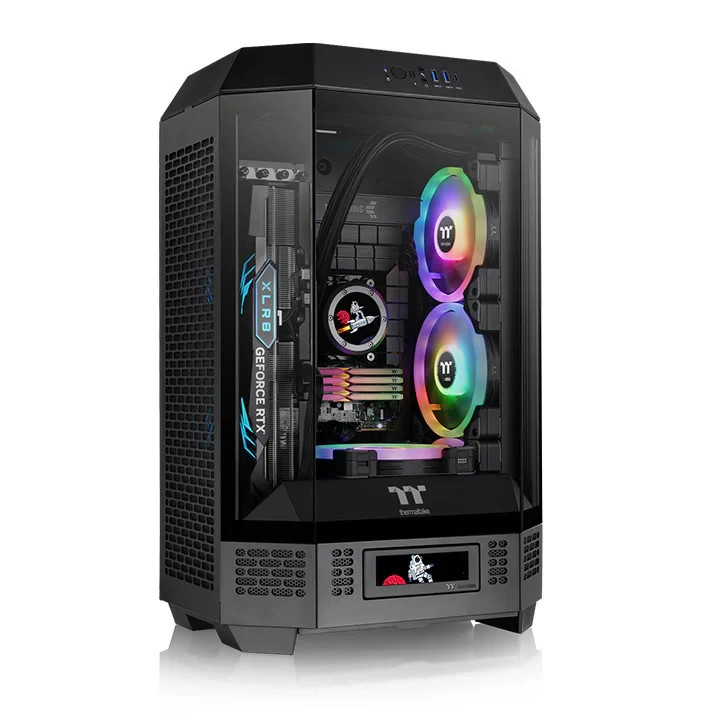 Thermaltake The Tower 300 Tempered Glass Micro-ATX Micro Tower Chassis Black