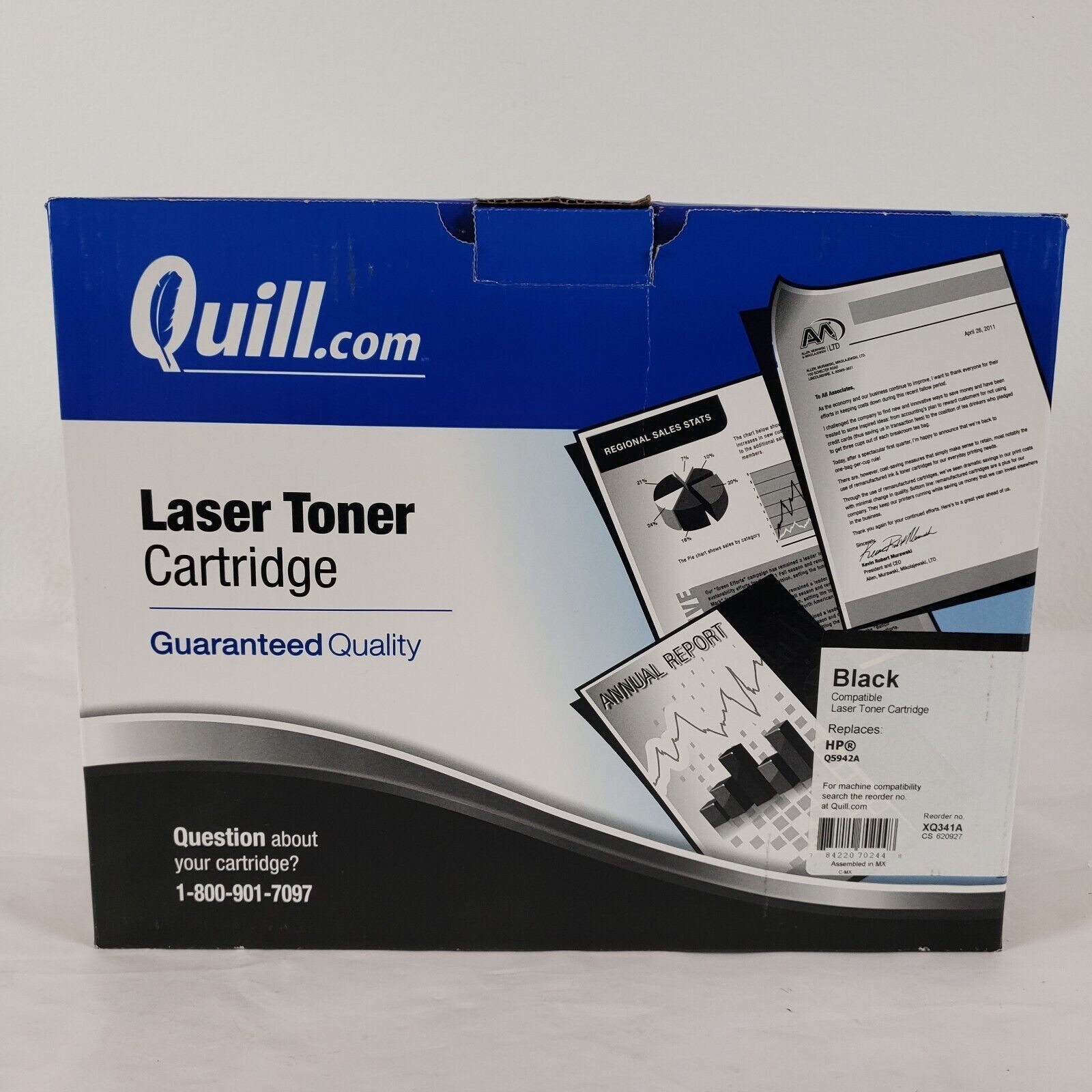 Quill Compatible HP 42A Q5942A BLACK Print Toner Cartridge OPEN BOX
