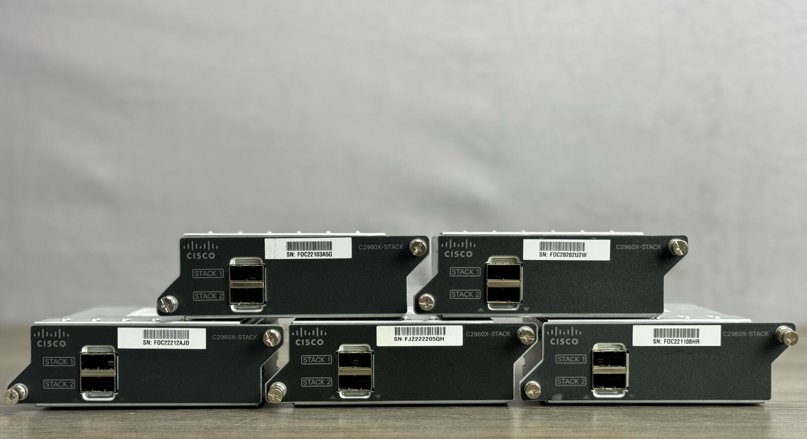 [Lot Of 10]  Genuine Cisco Catalyst C2960X-STACK  Hot-Swap Stacking Module