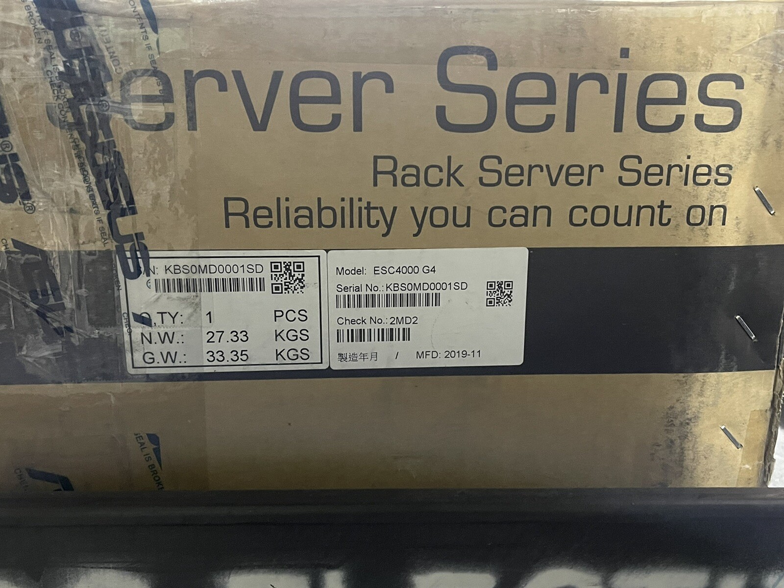 ASUS ESC4000 G4 8-Bay BAREBONE Server Case Only