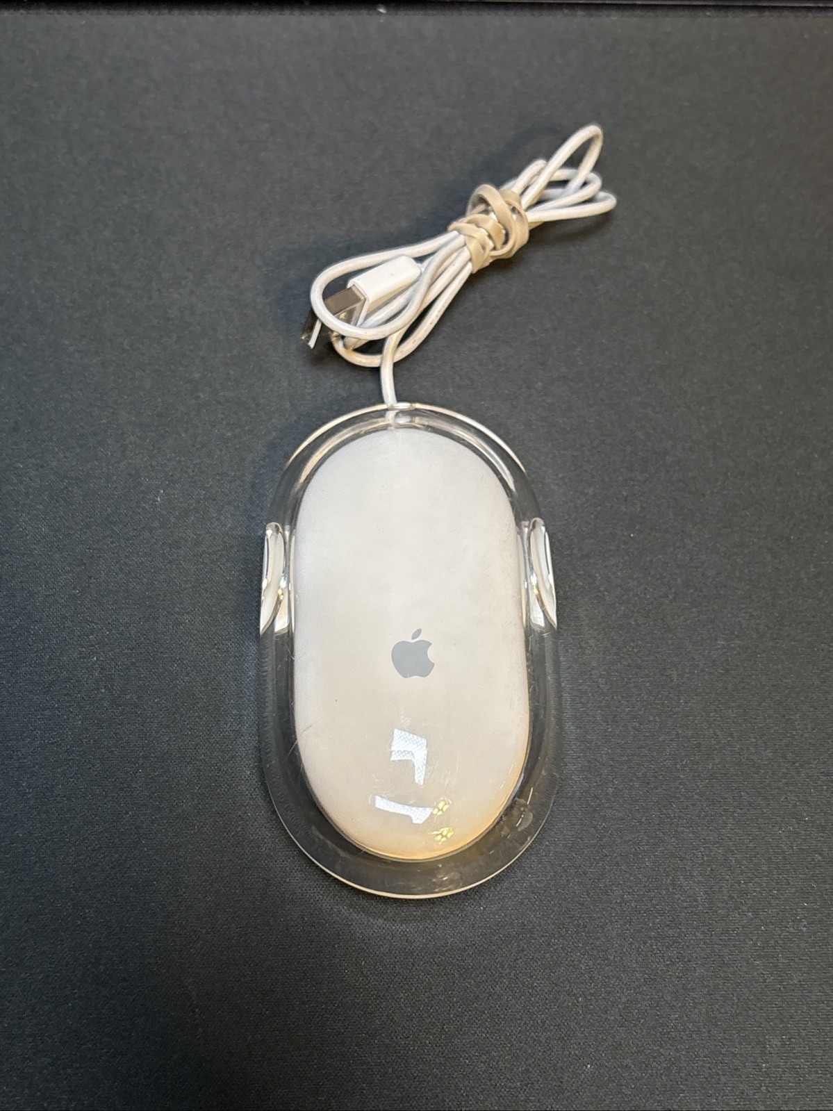 Vintage Genuine Apple Pro Optical USB Wired Mouse White M5769 Tested & Working