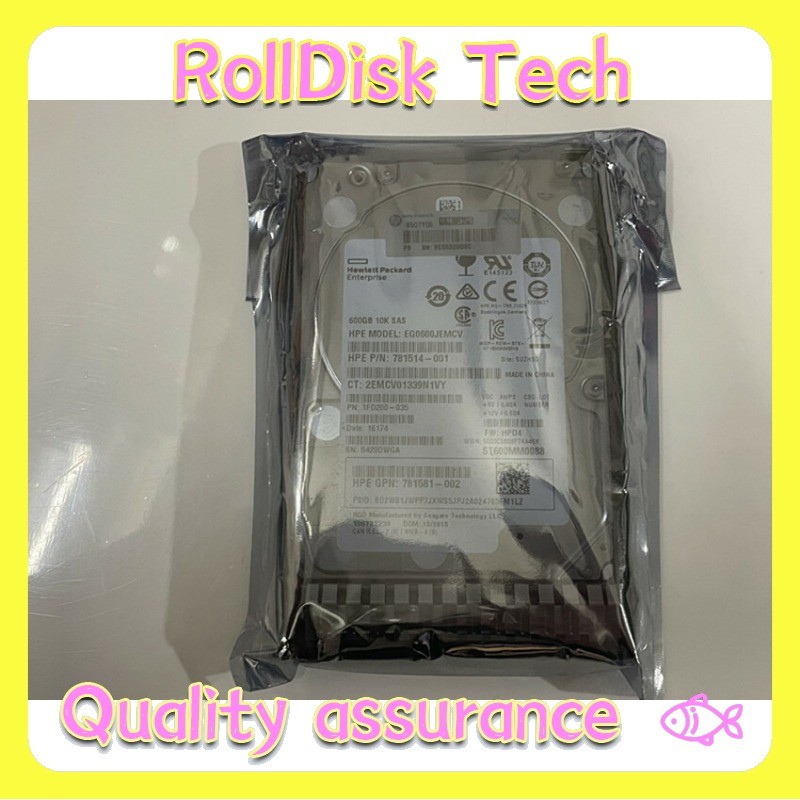 781577-001 781514-001 HP HPE EG0600JEMCV 600GB 12Gbps 10K SFF 2.5" SAS SC HDD A