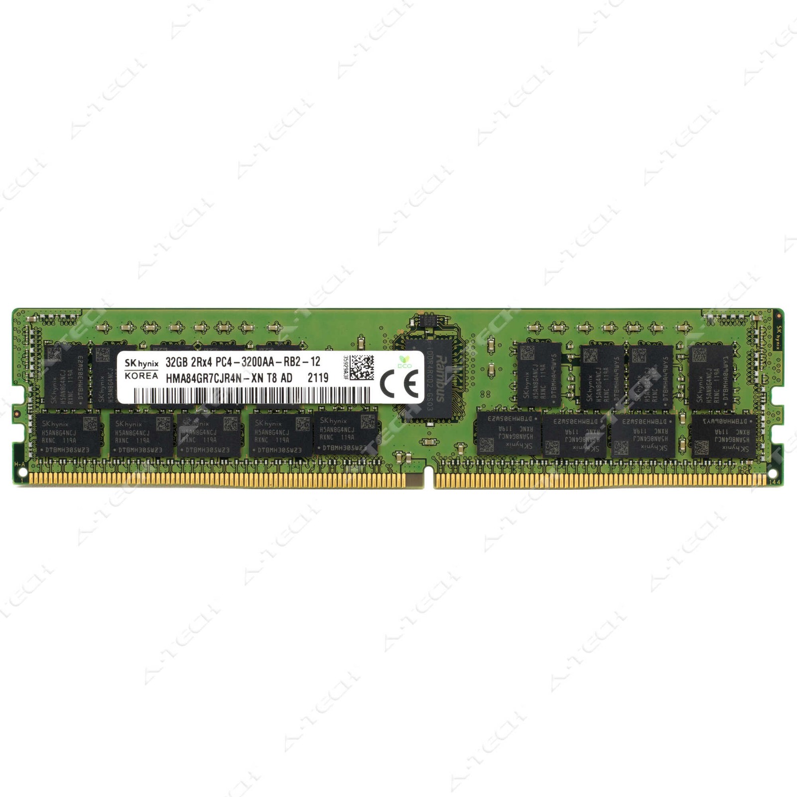 Hynix 32GB DDR4-3200 PC4-25600 2Rx4 ECC RDIMM Server Memory RAM HMA84GR7CJR4N-XN