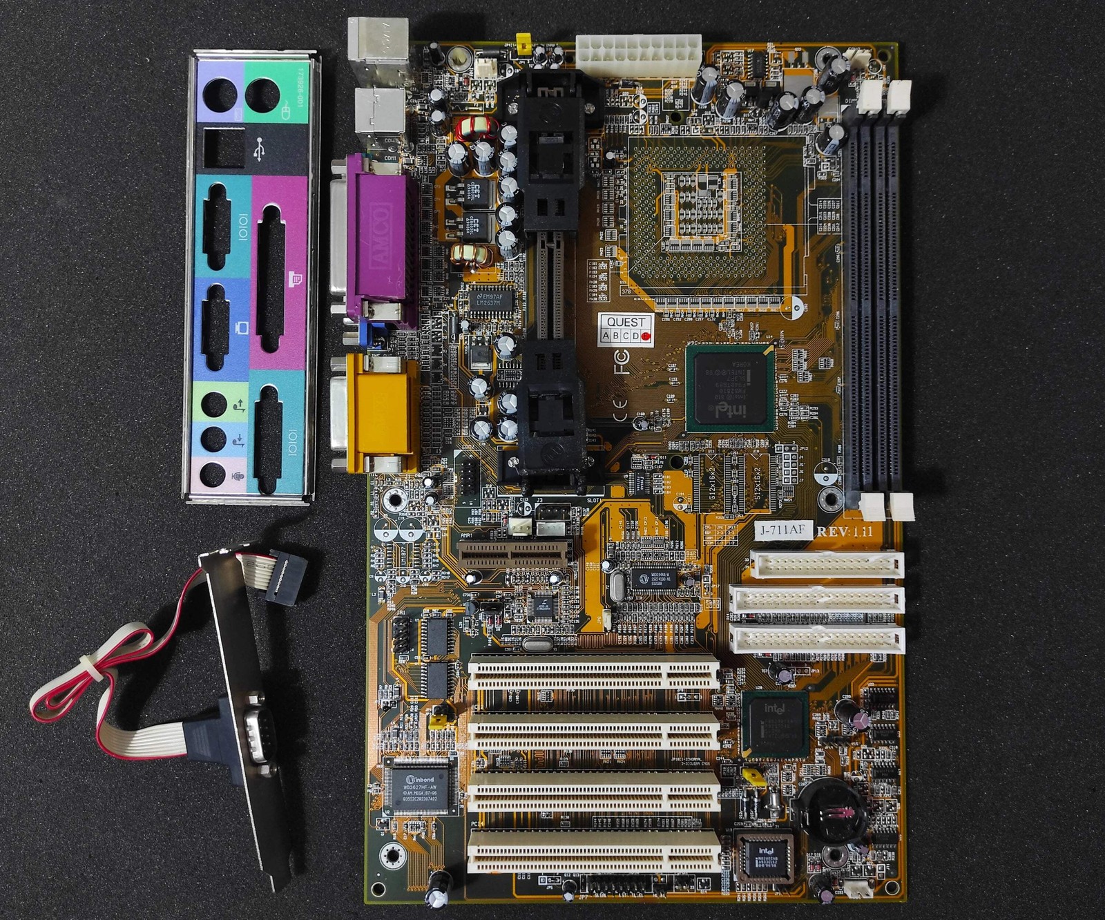 Jetway J-711AF J-911AF REV 1.11 Slot 1 ATX Vintage Retro Motherboard Intel 810 C
