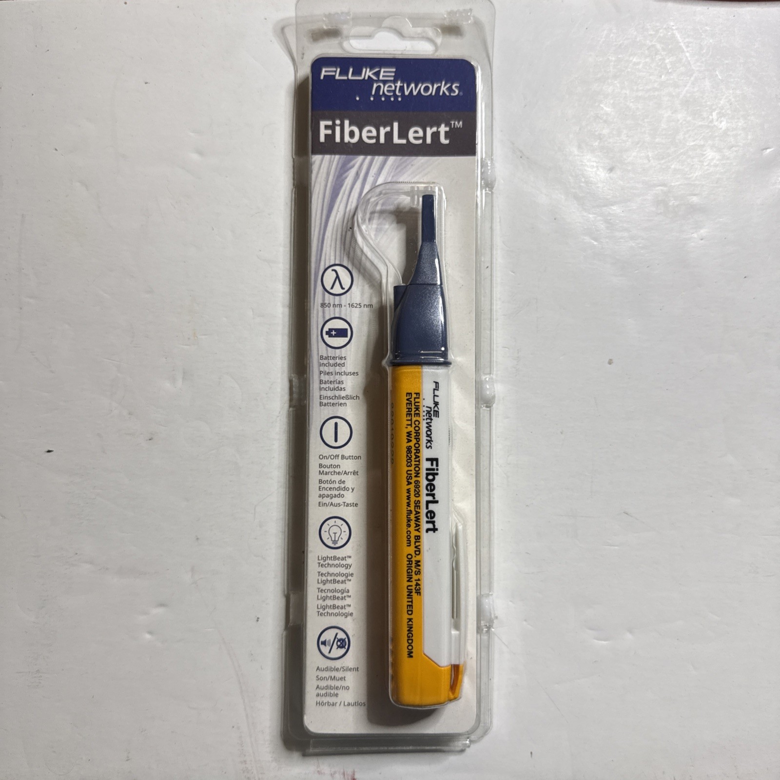 Fluke Networks FIBERLERT-125 Fiber Optic Cable Tester and Detector