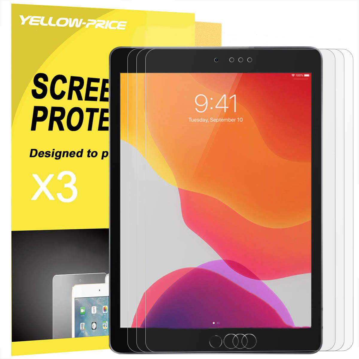 3pcs Anti-Glare/Anti-Fingerprint LCD Display Screen Protectors For iPad 7th 8th