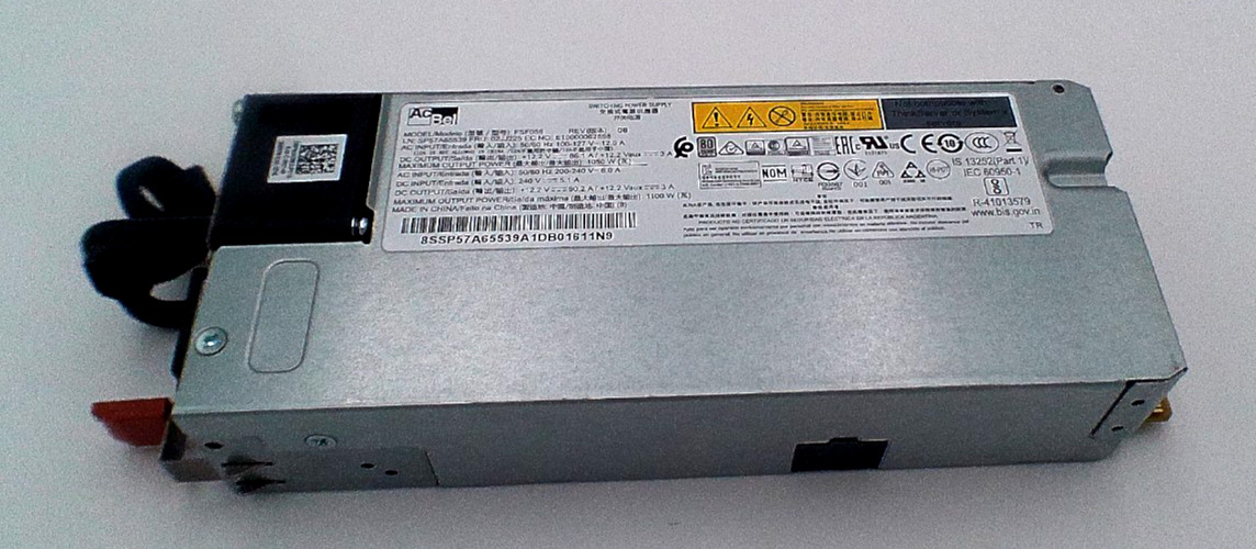 AcBel FSF056 Lenovo 02JJ225 1100W Platinum Hot-Swap Power Supply