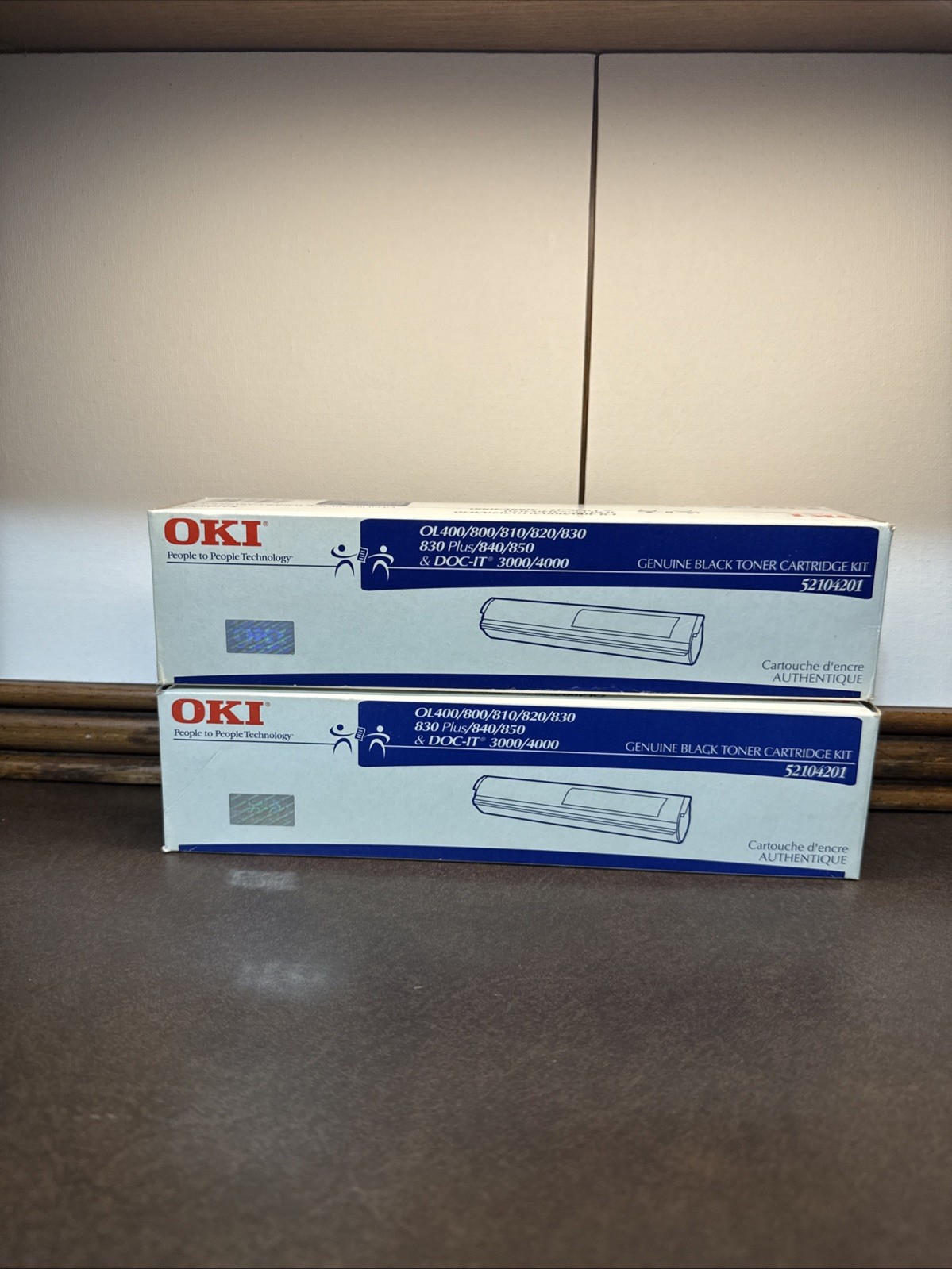 (2) OKIDATA Toner Cartridge, OL400/800/810/820/830, 52104201 OKI 