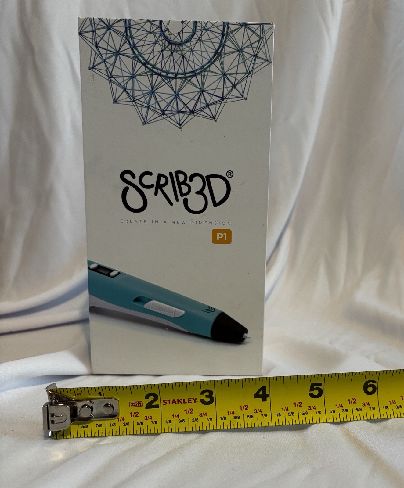 SCRIB3D P1 3D Printing Pen 2 Filaments Charger PreOwned In Box W/ Templates
