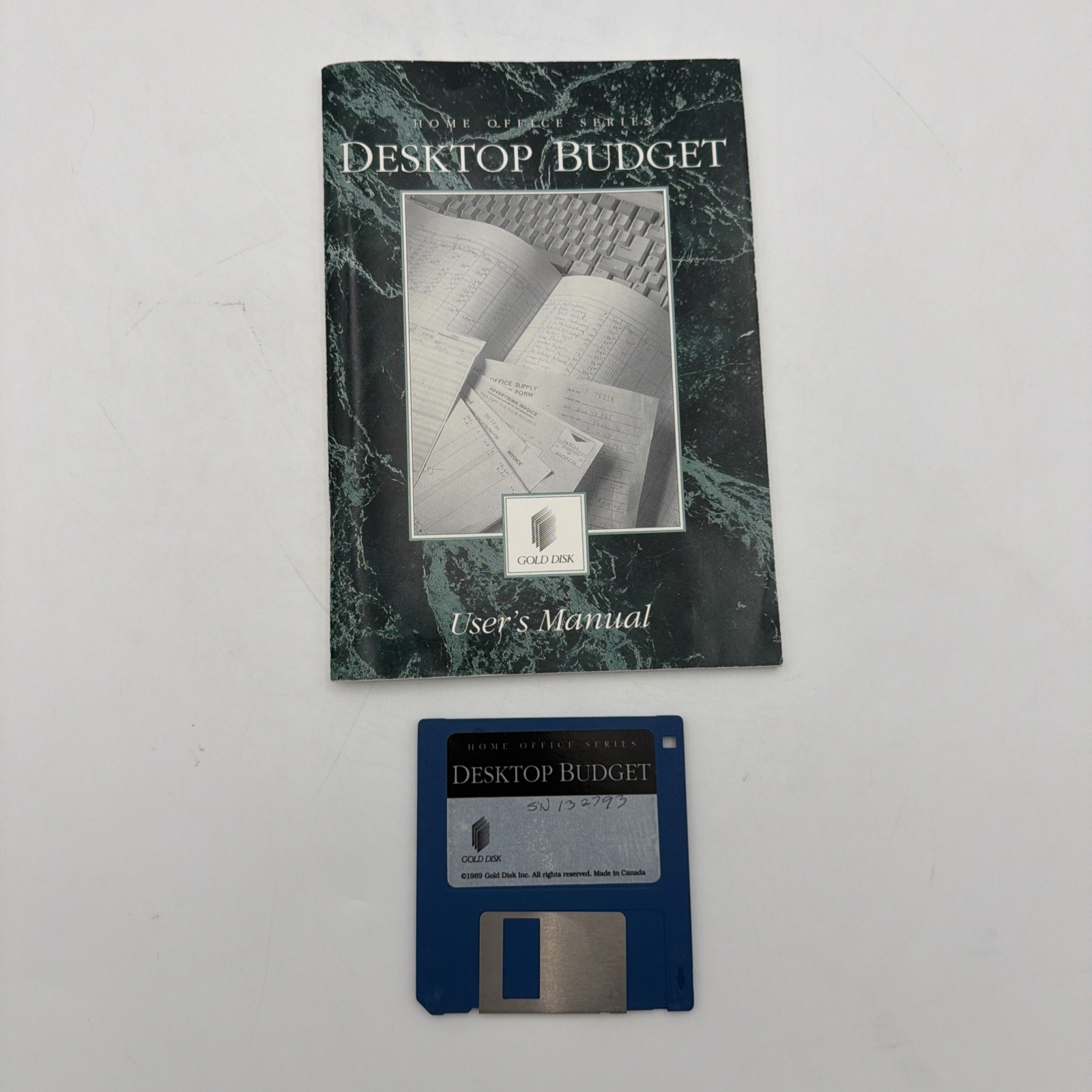 Gold Disk Desktop Budget Amiga Home Office Series Complete w/ Manual Disk 1990