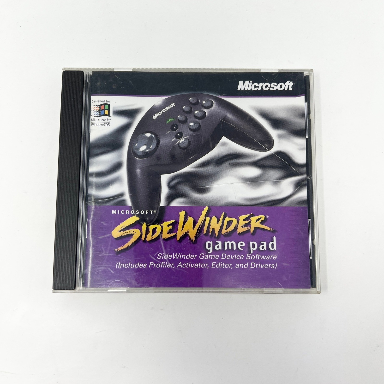 Microsoft SideWinder Game Pad PC Windows 95 Game Device Software CD, 1997