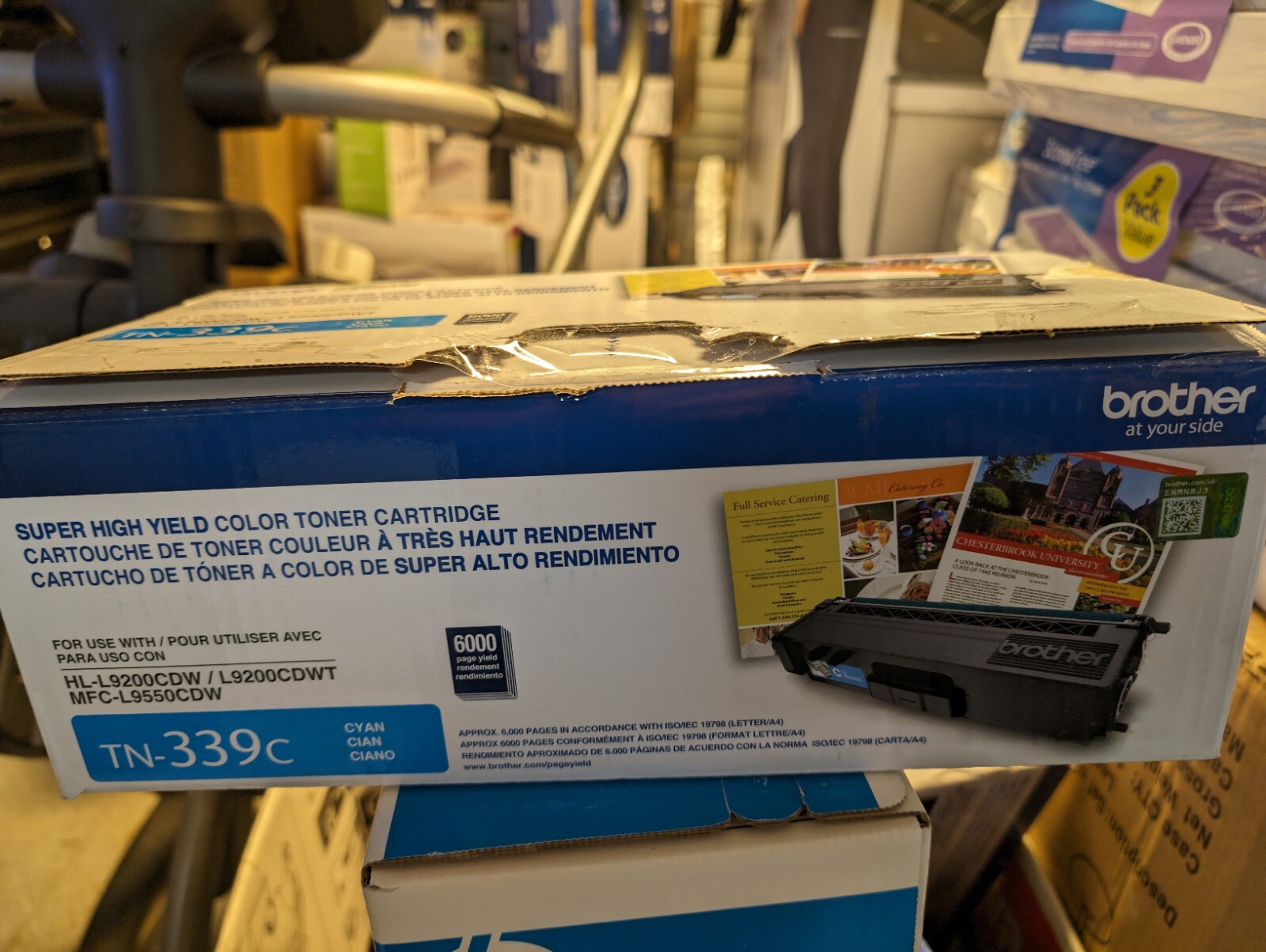 Genuine Brother 339c Cyan High Yield Toner Cartridge 