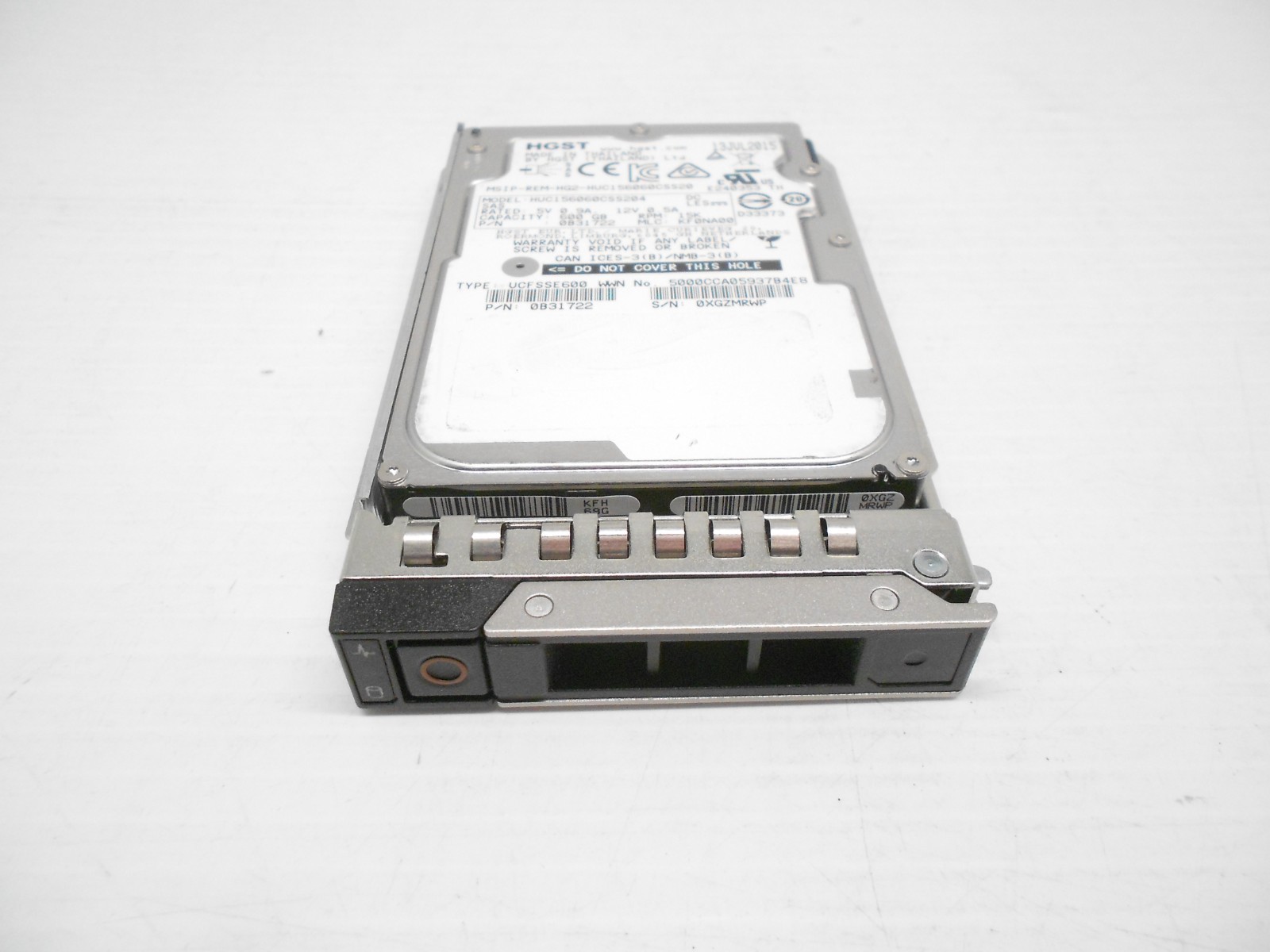600GB 15K SAS 2.5" 12G SAS Hard Drive Dell Gen 14/15 R740 R740xd R7415 R940 R640