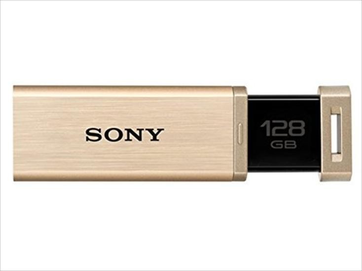 SONY USB3.0 corresponding USB Memory 128GB Gold cap Les USM128GQX N Japan NEW