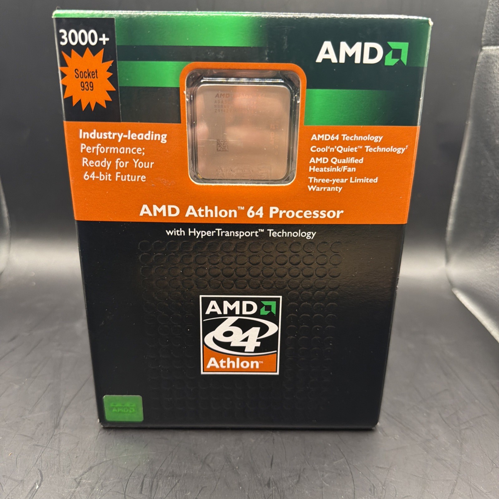 AMD Athlon 64 Processor 3000+ (Socket 939) BRAND NEW Factory Sealed Box